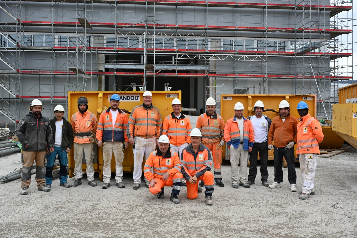 Das Baustellenteam